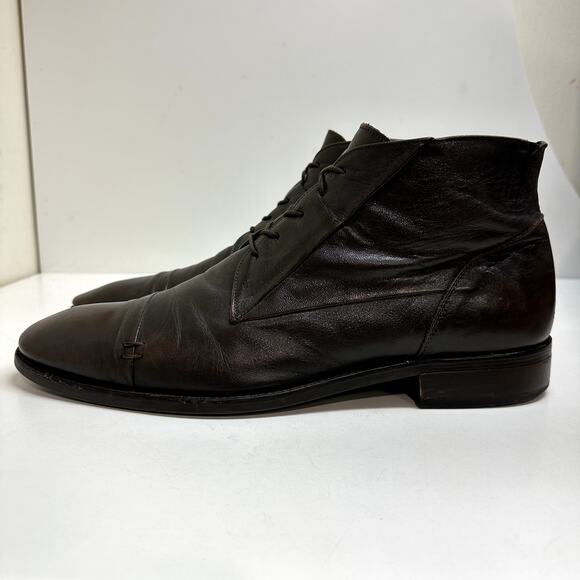 Bacco Bucci black
 Calf Cap Toe Derby Dress Boots Made in Italy (shoe24) Bacca Bucci | Shoes | Very Good Bacco Bucci Dark Brown Calf  main image 3